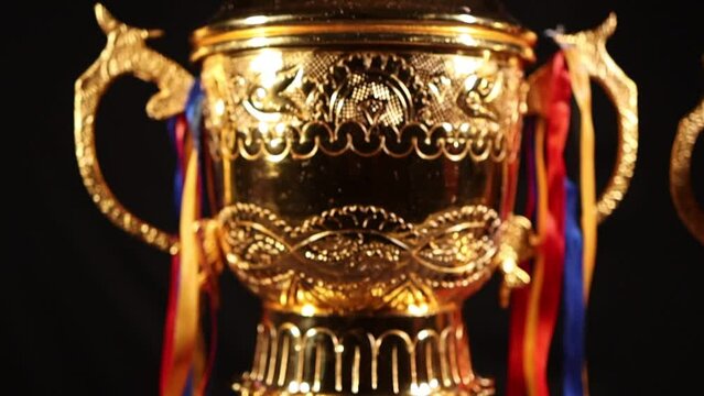 Sports trophy for winners and runners up
