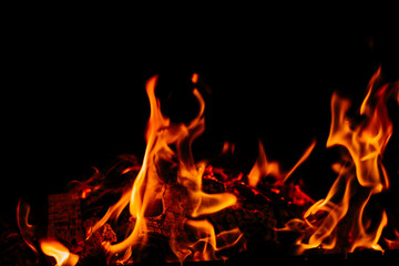 fire, danger, heat, inferno, black, red, background