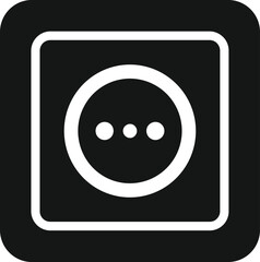 Electric socket icon simple vector. Smart consumption