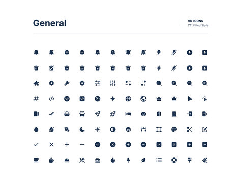 Essencial UI Icons Pack Filled Style