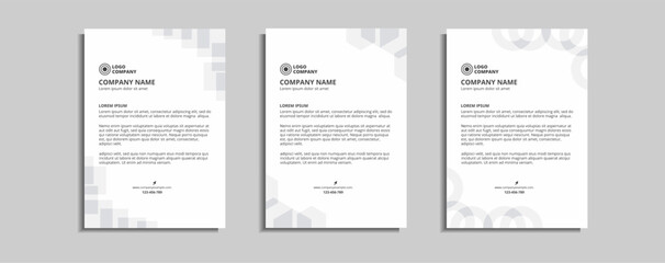 modern corporate letterhead template design