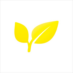 illustration of yellow leaf