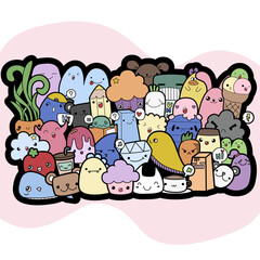 Fototapeta premium group of children