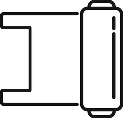 Biodegradable plastic bag icon outline vector. Eco recycle