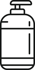 Biodegradable plastic dispenser icon outline vector. Eco recycle