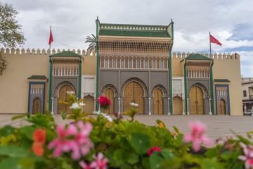The royal palace in the old Medina of Fez