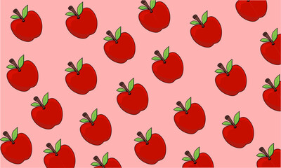 modern design apple fruit pattern