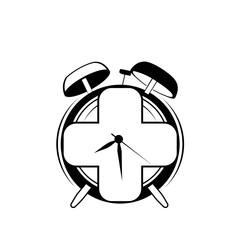 alarm clock medical logo