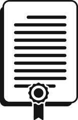 Agent diploma icon simple vector. Secret service