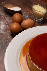Flan . Quesillo. Creme brulee. Milk and egg dessert. Egg tart. Desert. Candy.