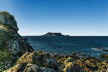 제주도 섭지코지에서 바라본 성산 일출봉