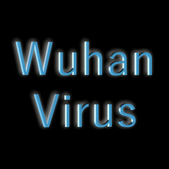 "Wuhanvirus" - Wort, Schriftzug bzw. Text als 3D Illustration, 3D Rendering, Computergrafik