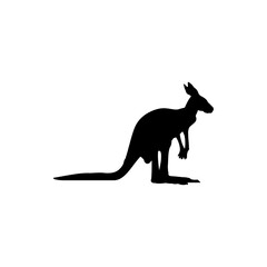 Kangaroo Silhouette Vector For The Best Kangaroo Icon Logo Illustration