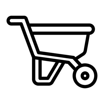 recommend clip art: wheelbarrow line icon
