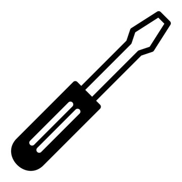 screw driver glyph icon