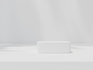 3d rendering Minimal product display on neutral background. podium. Concept scene stage showcase for new product, promotion sale, banner, presentation, cosmetic