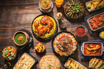 Arabic Cuisine: Middle Eastern traditional lunch. It;s also Ramadan 