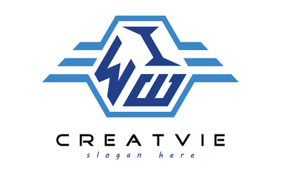 WIE three letter geometrical wings logo design vector template. wordmark logo | emblem logo | monogram logo | initial letter logo | typography logo | business logo | minimalist logo | - obrazy, fototapety, plakaty