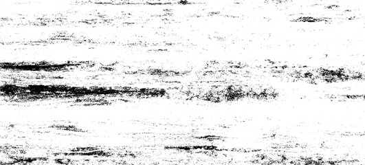 Monochrome texture composed of irregular graphic elements. Distressed uneven grunge background. Abstract vector illustration. Overlay for interesting effect and depth. Isolated on white background.