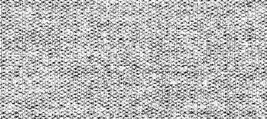 Monochrome texture composed of irregular graphic elements. Distressed uneven grunge background. Abstract vector illustration. Overlay for interesting effect and depth. Isolated on white background.