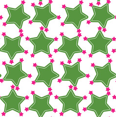 Doodle Style Abstract Sweet Stars Minimal Elegant Kid Pattern Seamless Design