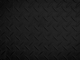 Black grunge metal empty background or old black steel texture with scratches , cracks and rust. Construction concept