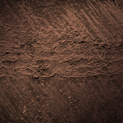 Scratched texture copper plating background close-up