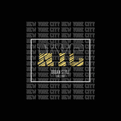 New york city typography vector t shirt design 