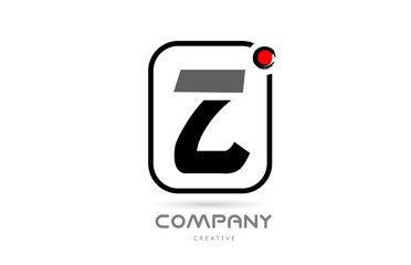 Z black and white alphabet letter logo icon design with japanese style lettering