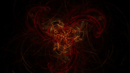 Sfondo nero con line colorate astratte © Luciano Pierantoni