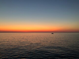 Sunset on Scilla beach - Calabria - Italy
