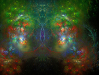 Imaginatory fractal abstract background Image