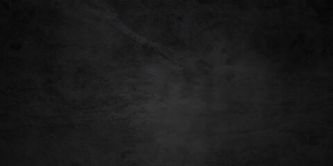 Obraz premium Dark Black stone cracked grunge concrete backdrop texture background anthracite panorama. Panorama dark grey black slate background or texture.