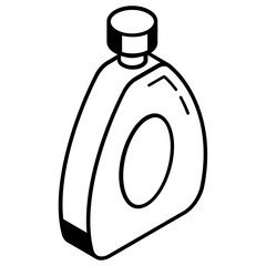 Washing hand, liquid soap icon in line design.