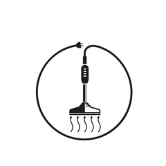 vacuum cleaner machine icon vector concept design