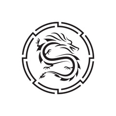 Chinese dragon insignia