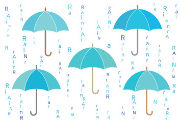 雨 傘 抽象 模様 装飾 ベクター ai 素材 背景