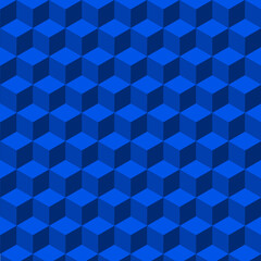 background with cubes in blue tone