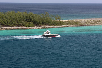 Obraz premium Boat on the sea