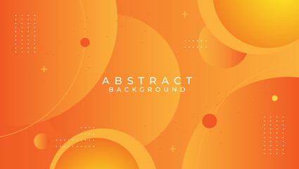 Modern abstract orange background shapes