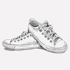 shoes vector sketch illustration EPS 10