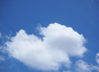 white clouds on blue sky background
