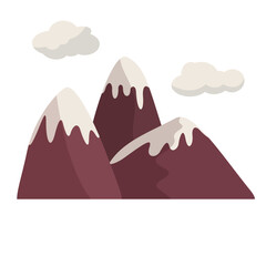 mountain landscape illustration