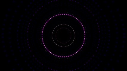 Pulsating Neon Tunnel Lights