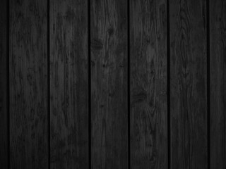 Black wooden background. Dark wallpaper