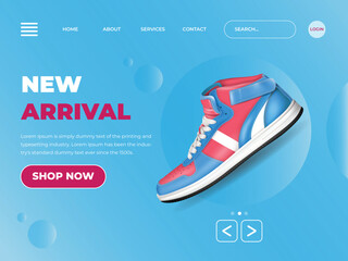 Sneakers sale template landing page template landing page