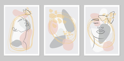 Boho style. Modern illustration: for minimalist printing, poster, wall decor.