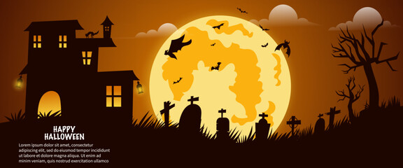 vector illustration of halloween background	