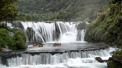 Fototapeta premium waterfall in the mountains