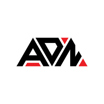 ADN triangle letter logo design with triangle shape. ADN triangle logo design monogram. ADN triangle vector logo template with red color. ADN triangular logo Simple, Elegant, and Luxurious Logo...